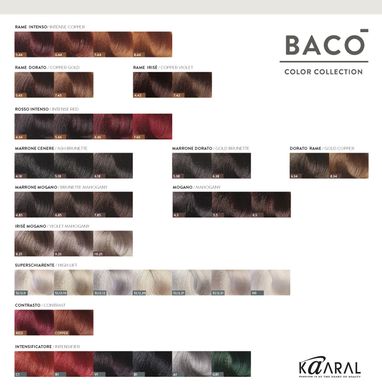 4/01 Фарба для волосся Kaaral BACO color collection - натурально-попелястий каштан, 100 мл