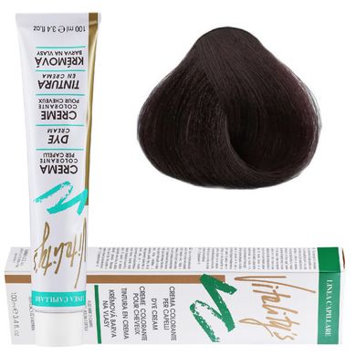 5/98 Фарба для волосся Vitality’s Collection – Світло-каштановий перламутрово-коричневий VC, 100 мл з екстрактами трав