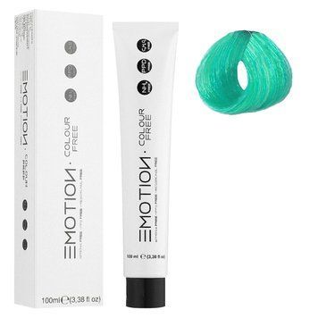 Зелений Стійка безаміачна крем-фарба для волосся KROM Emotion Colour Free, 100 мл