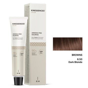 6/50 Фарба для волосся безаміачна Kinessences Color OES+V Коричневий Темно-русявий 100 мл Іспанія