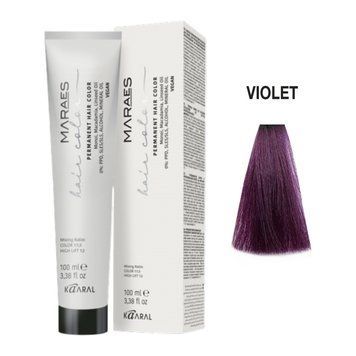 Violet Фарба для волосся Kaaral Maraes Vegan Permanent Hair Color - Коректор фіолетовий V, 100 мл