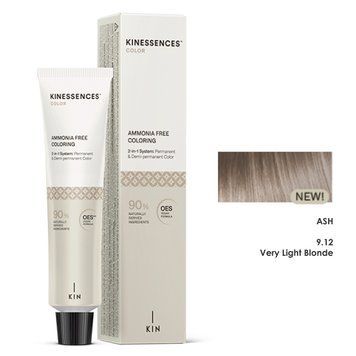 9/12 Фарба для волосся безаміачна Kinessences Color OES+V Попелясто-ірисовий Дуже світлий блондин 100 мл Іспанія