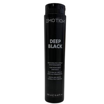 Тонуюча маска для волосся Krom Emotion Color Глибокий чорний (Deep Black), 250 мл