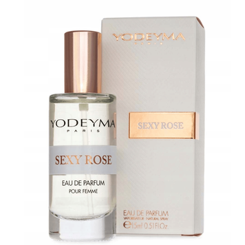 Жіночі парфуми Yodeyma Sexy Rose - з нотами Винограду, Цвіту персика та Білого мускусу, 15 мл