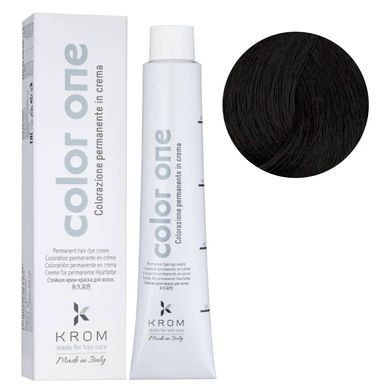 1/0 Крем-фарба для волосся Color One KROM - Чорний, 100 мл