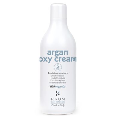 Окислююча емульсія Krom 5 vol 1,5% ARGAN OXY CREAM з олією аргани, 1000 мл