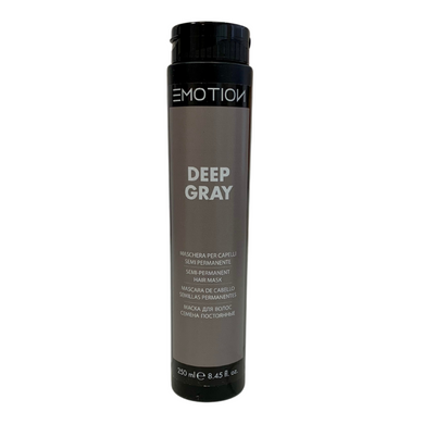 Тонуюча маска для волосся Krom Emotion Color Глибокий сірий (Deep Grey), 250 мл