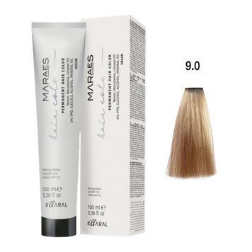 9/0 Фарба для волосся Kaaral Maraes Vegan Permanent Hair Color - Дуже світлий блондин, 100 мл