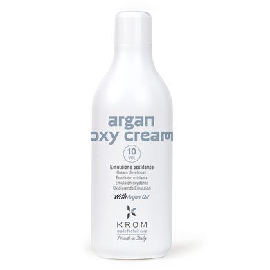 Окислююча емульсія Krom 10 vol 3% ARGAN OXY CREAM з олією аргани, 1000 мл