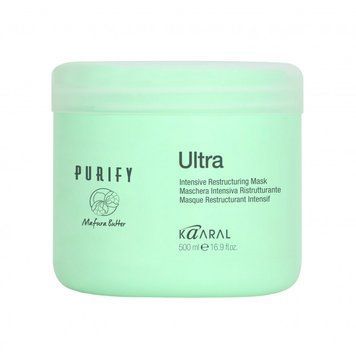 Інтенсивно-відновлююча маска для волосся Kaaral Purify Restructure Ultra Mask, 500 мл