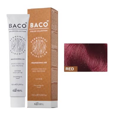 RED Фарба для волосся Kaaral BACO color collection - червоний контраст, 100 мл