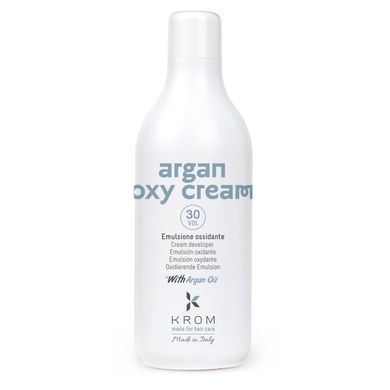 Окислююча емульсія Krom 30 vol 9% ARGAN OXY CREAM з олією аргани, 1000 мл