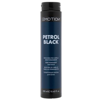 Тонуюча маска для волосся Krom Emotion Color Бензин Чорний (Petrol Black), 250 мл