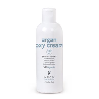 Окислююча емульсія Krom 20 vol 6% ARGAN OXY CREAM з олією аргани, 150 мл