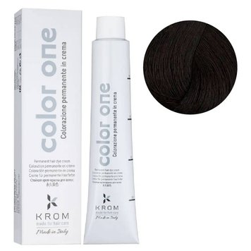 3/0 Крем-фарба для волосся Color One KROM-Темно-каштановий, 100 мл
