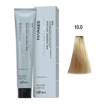 10/0 Фарба для волосся Kaaral Maraes Demi Intense - Платиновий блондин, 100 мл