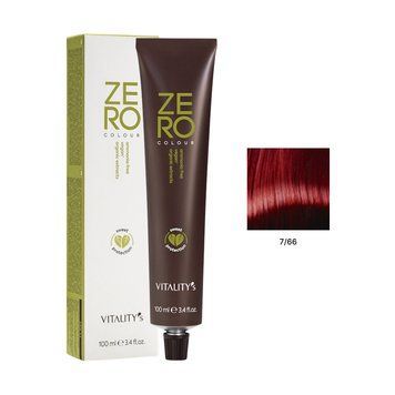 7/66 Фарба для волосся Vitality's Zero Vegan &ndash; Інтенсивний червоний блонд, 100 мл веган формула