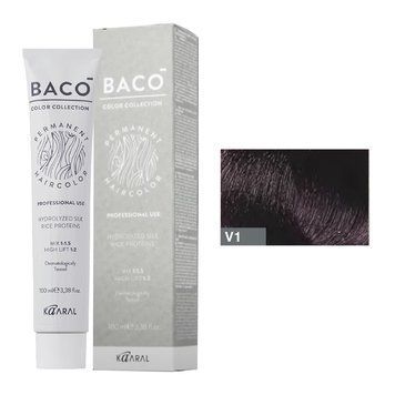 V1 Фарба для волосся Kaaral BACO color collection - фіолетовий мікстон, 100 мл