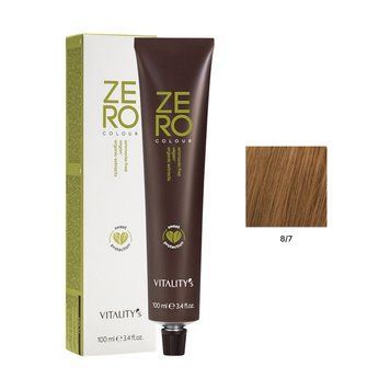 8/7 Фарба для волосся Vitality's Zero Vegan &ndash; Світло-перламутровий блонд, 100 мл веган формула